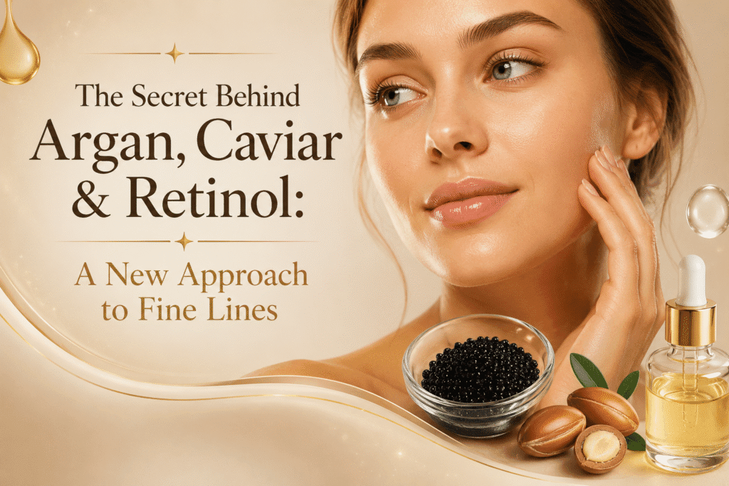The Secret Behind Argan, Caviar & Retinol
